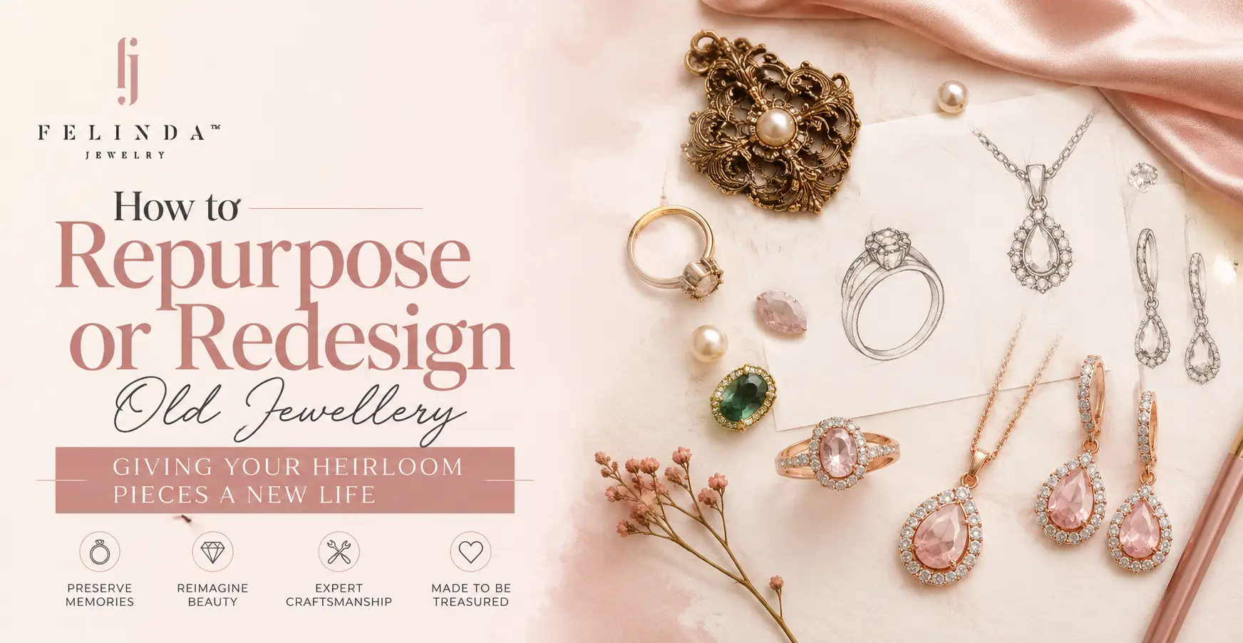 How to Repurpose or Redesign Old Jewellery: Giving Your Heirloom Pieces a New Life