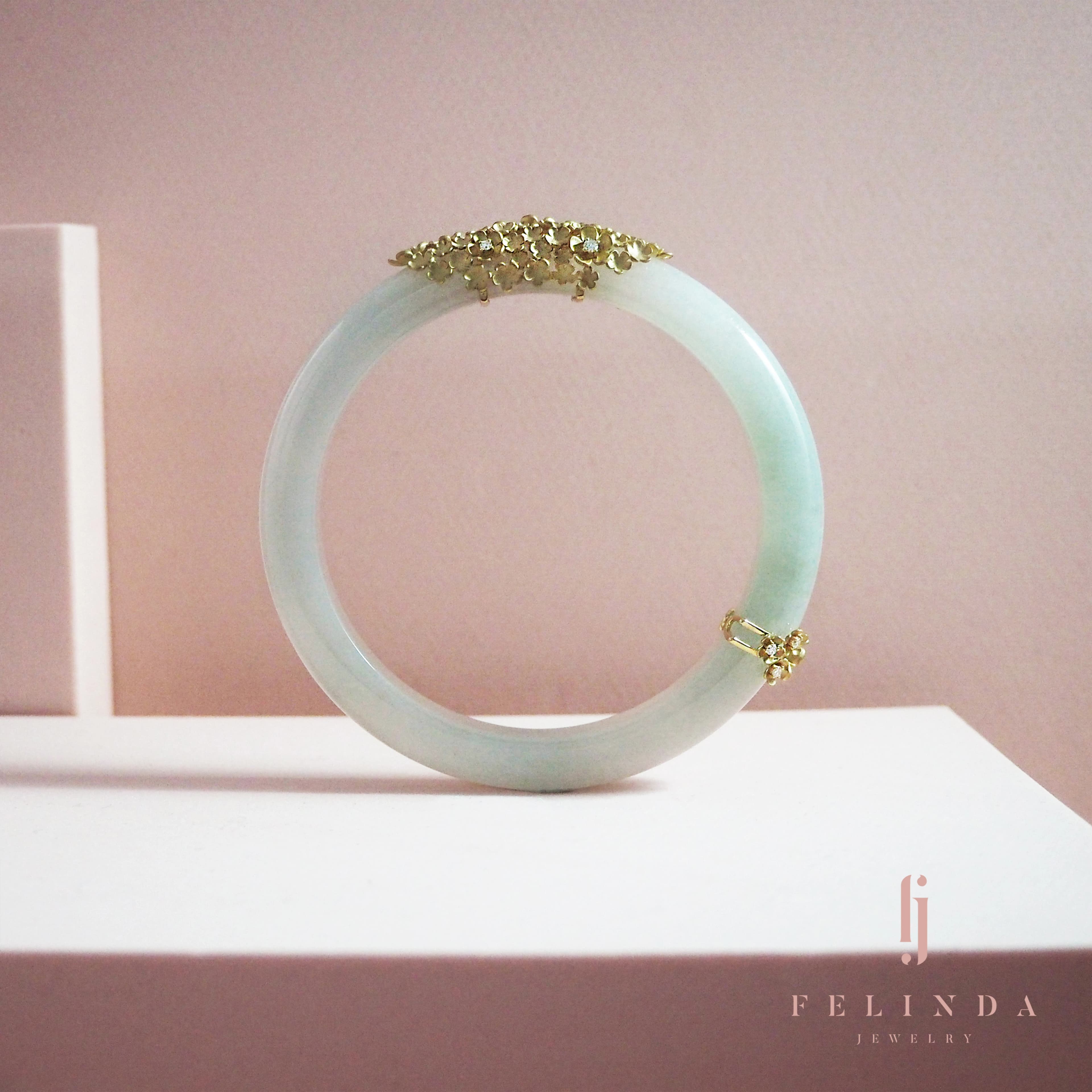 FJ Insta 18k Jade Bangle 2