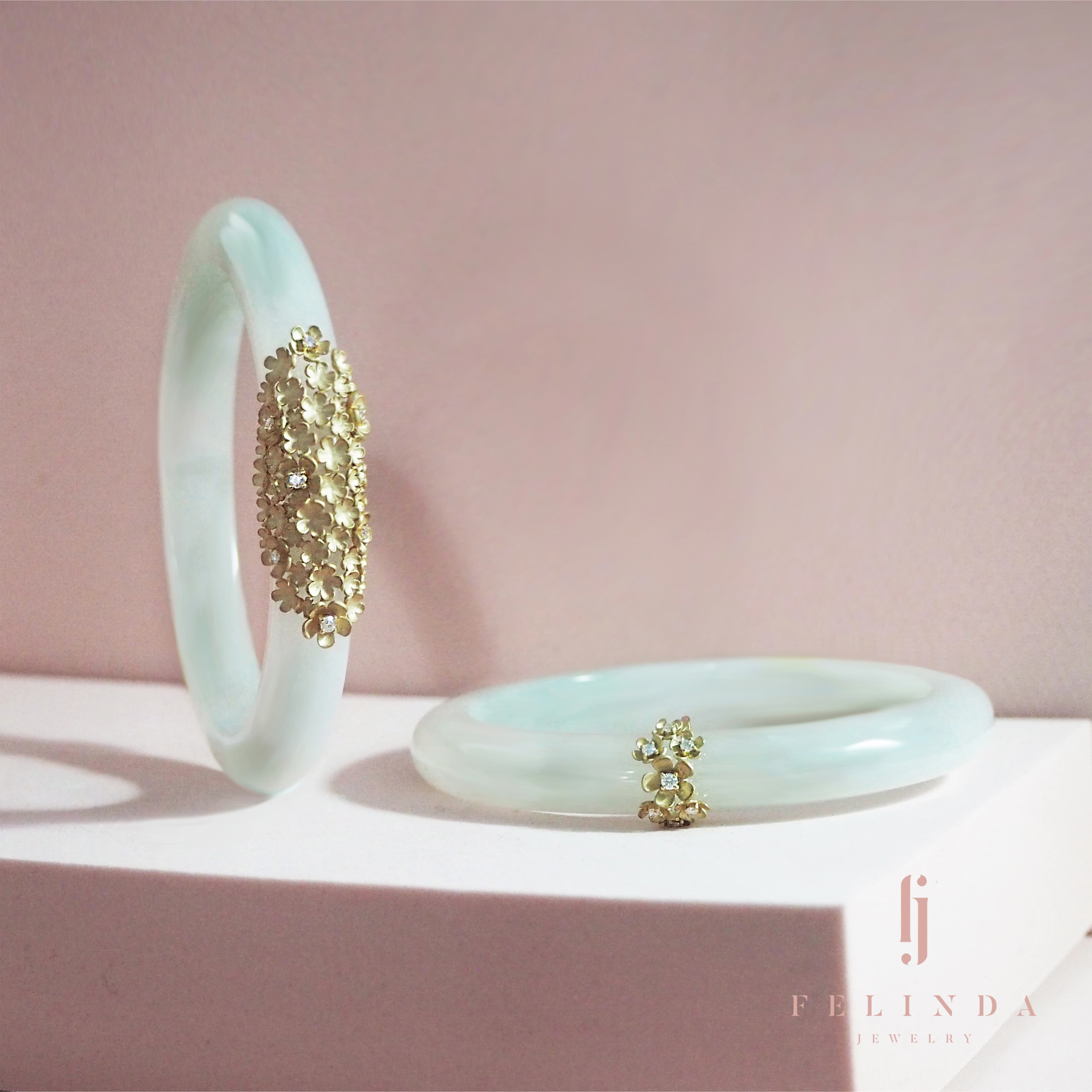 FJ Insta 18k Jade Bracelet