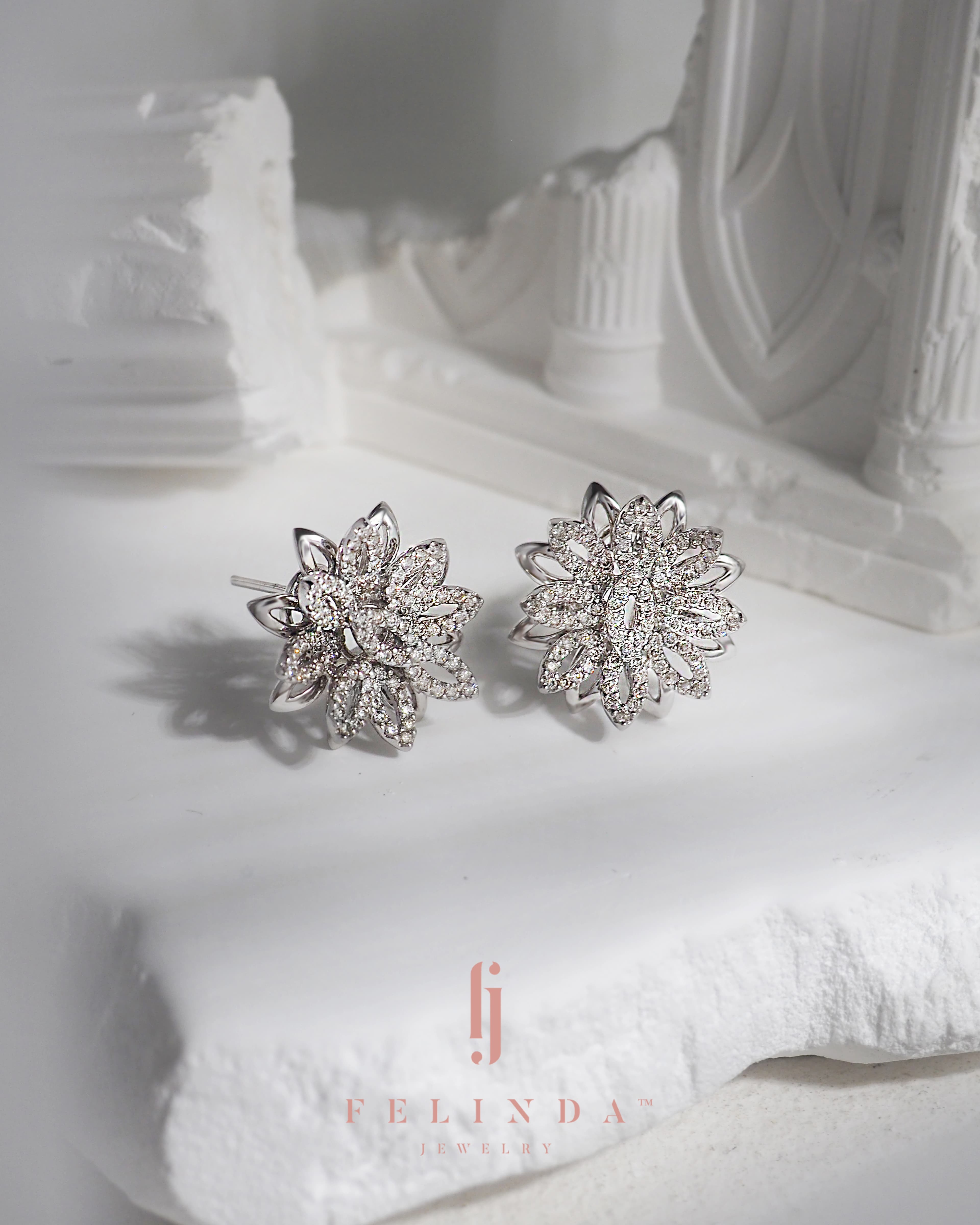 FJ Insta Floral Earrings
