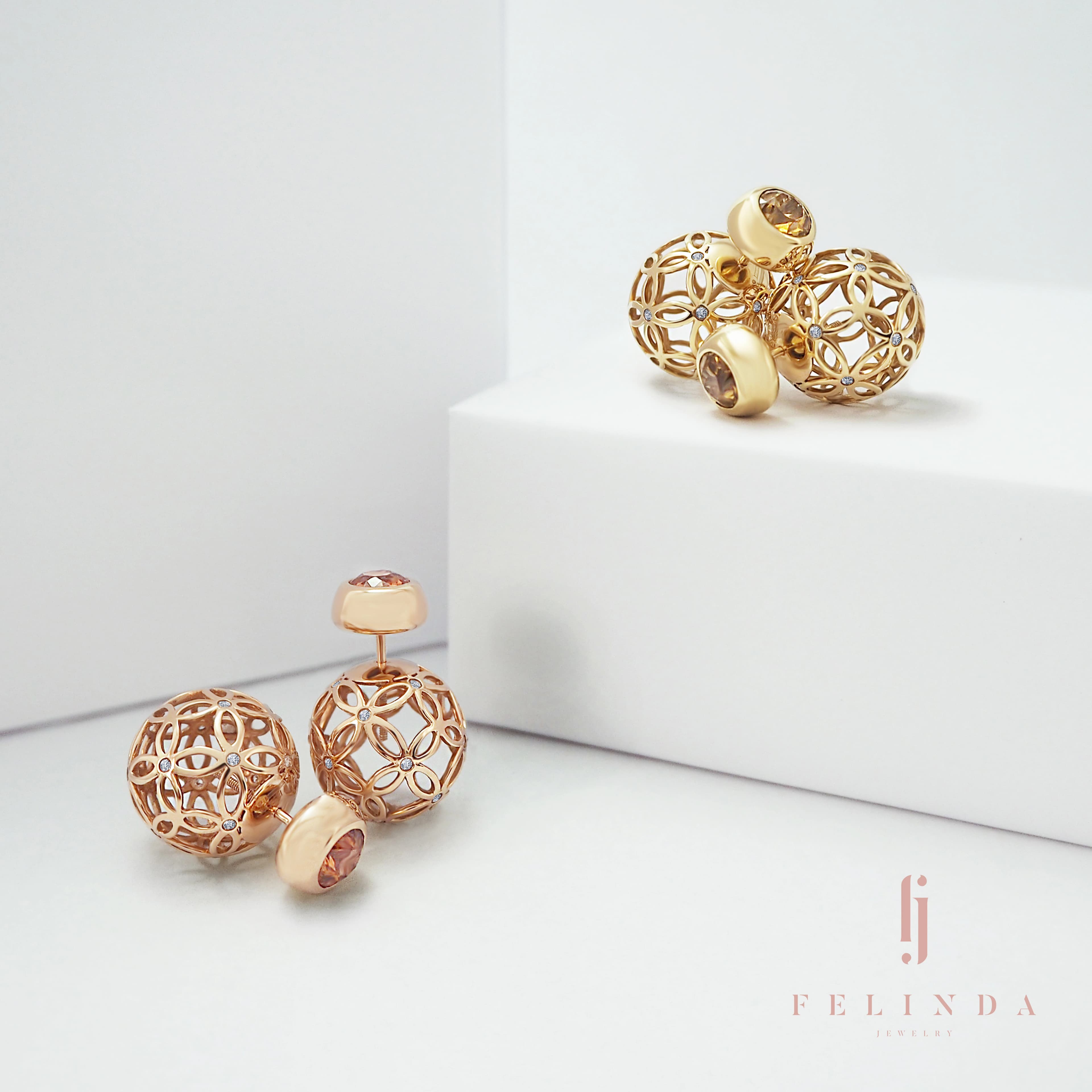 FJ Insta Double Sided Earrings