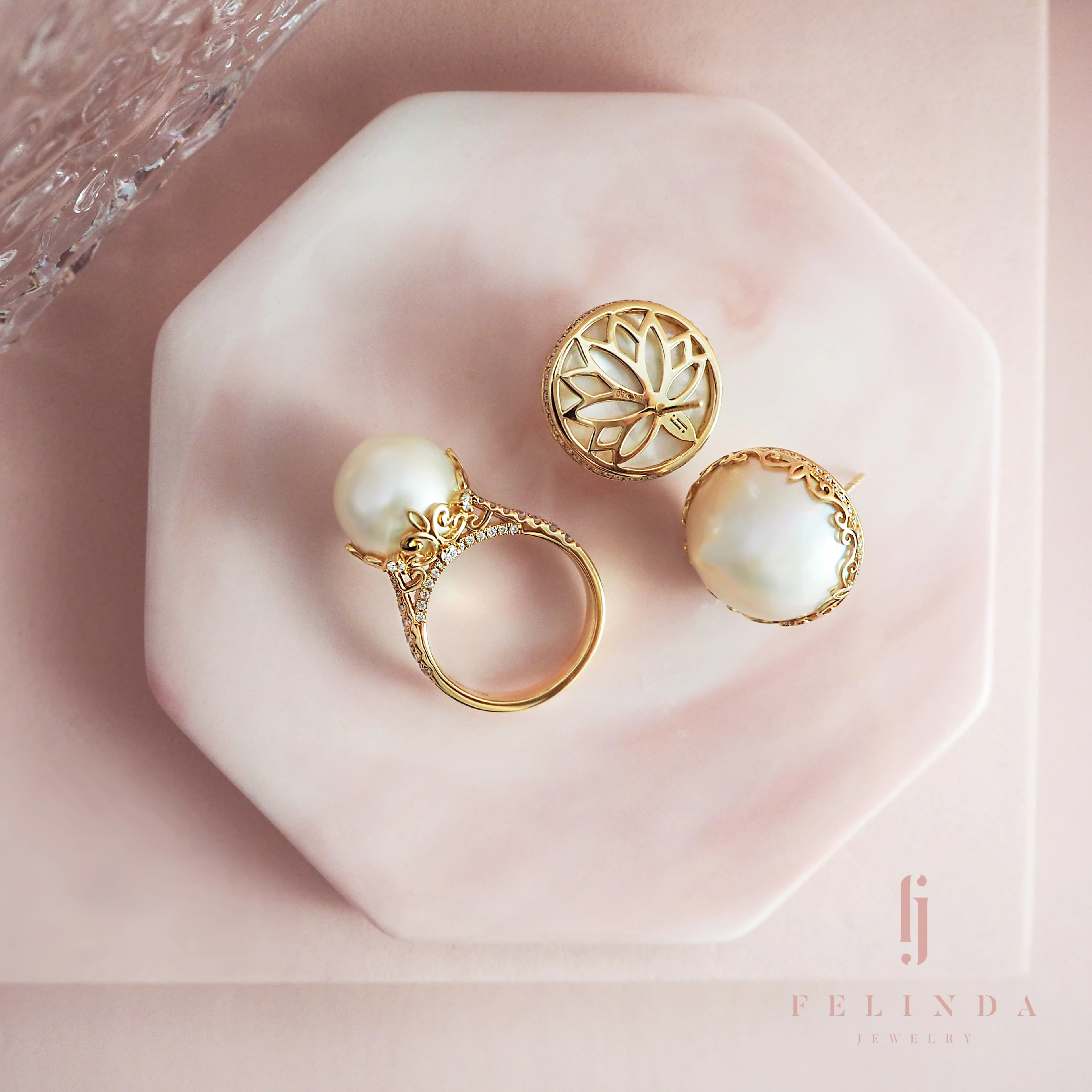 FJ Insta ADELA Ring And Earrings D