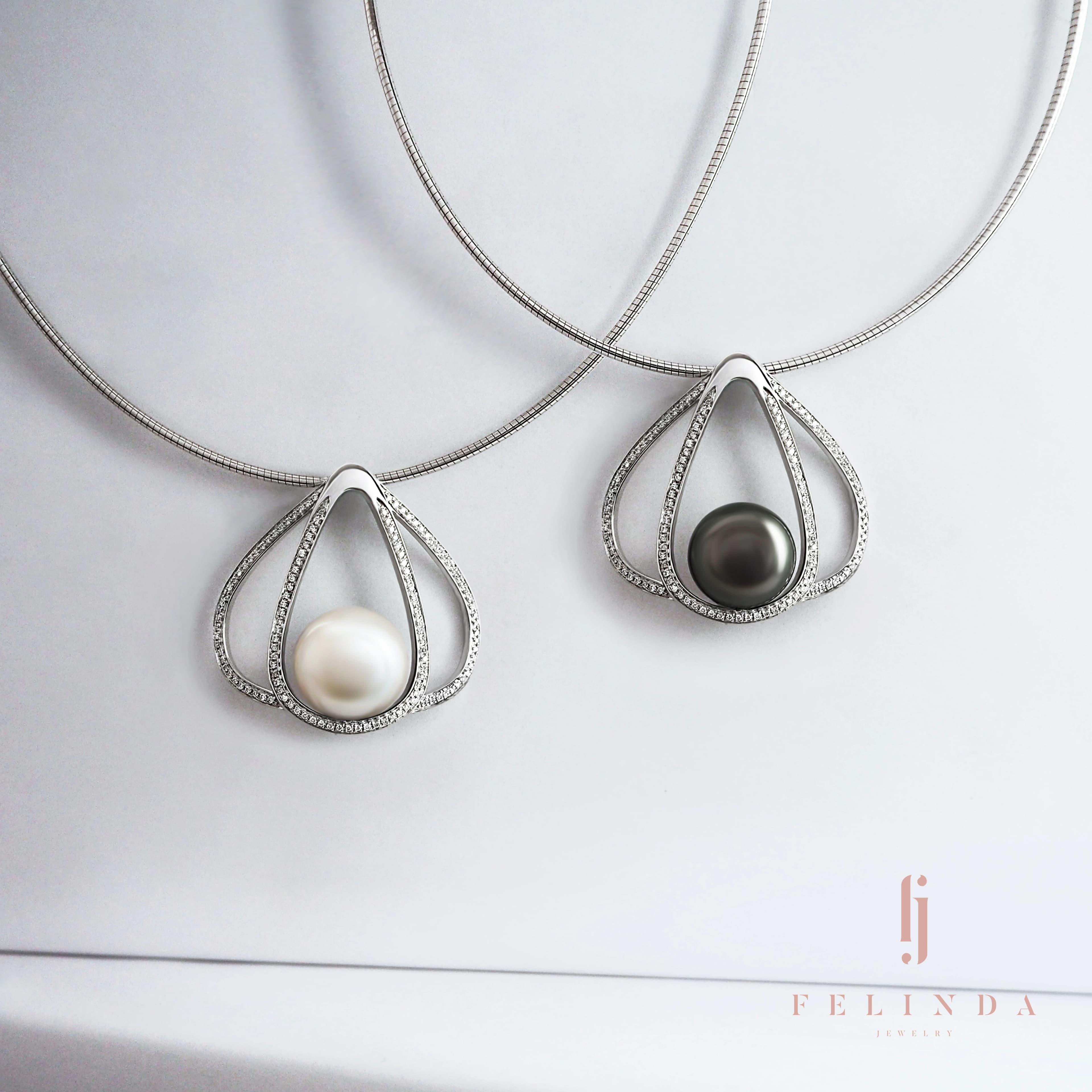 FJ Insta ANYA Pendant And Earrings Tahitian