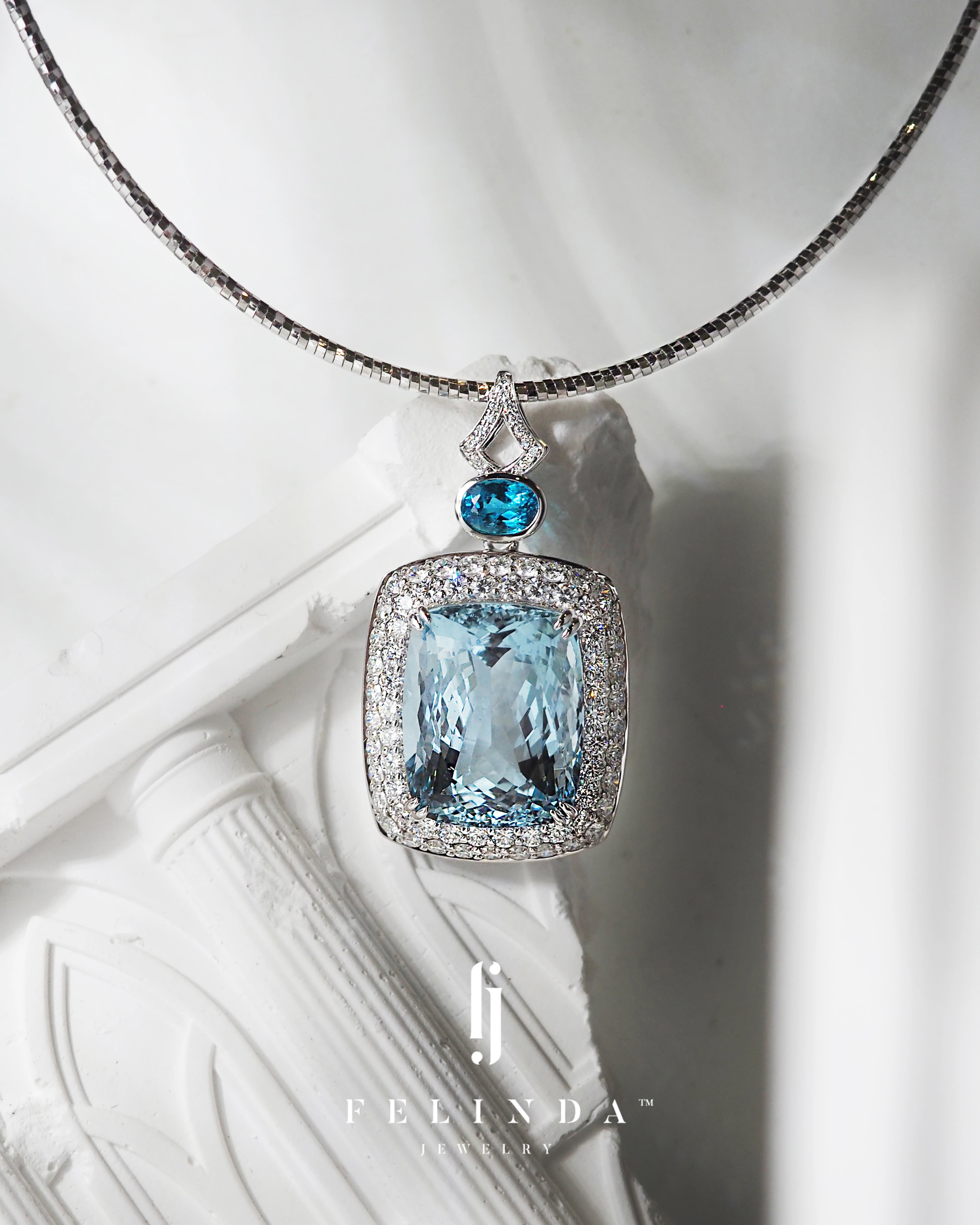 FJ Insta Aquarmarine Pendant