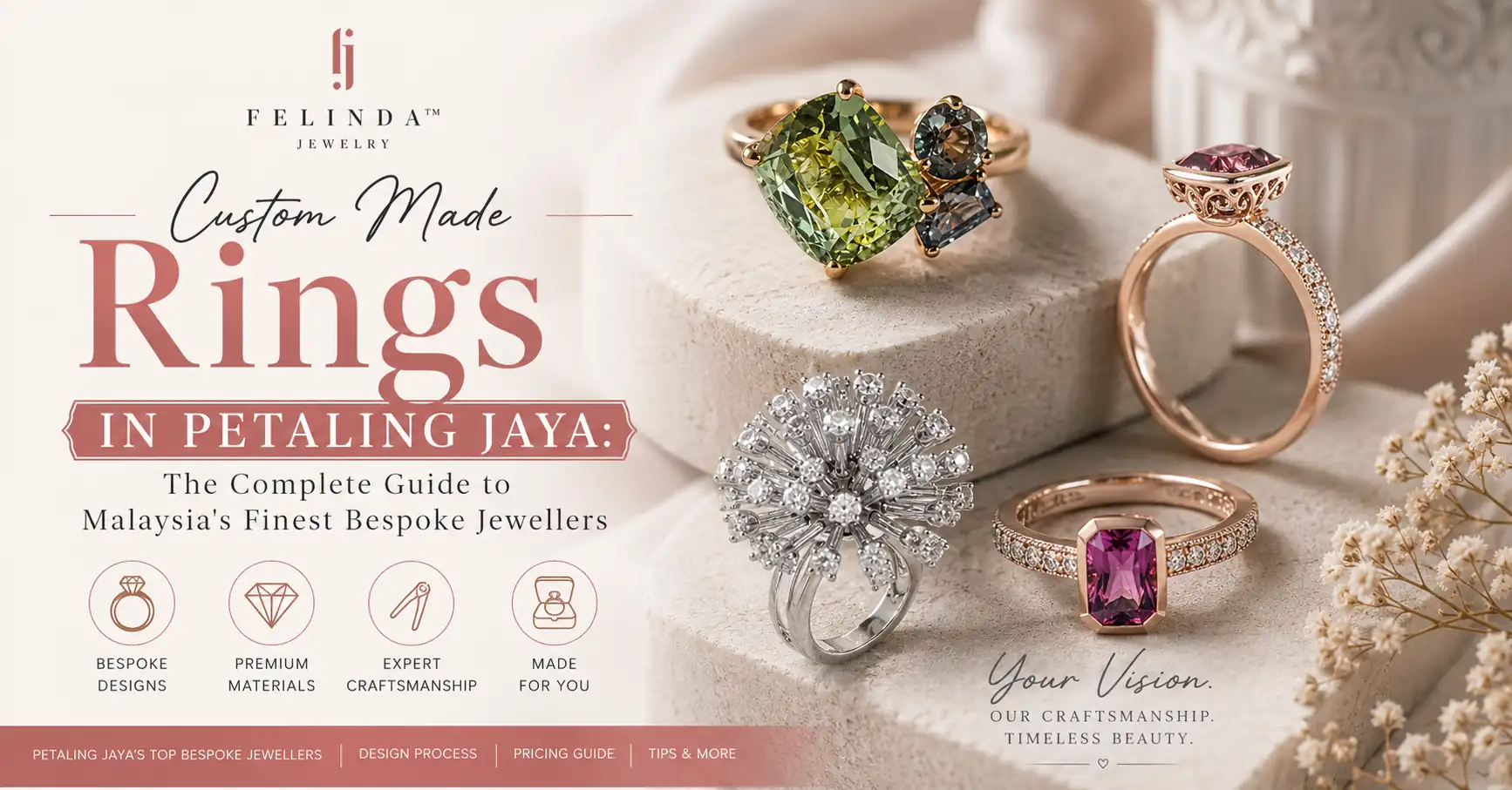 Custom Made Rings in Petaling Jaya: Malaysia's Finest Bespoke Jewellers