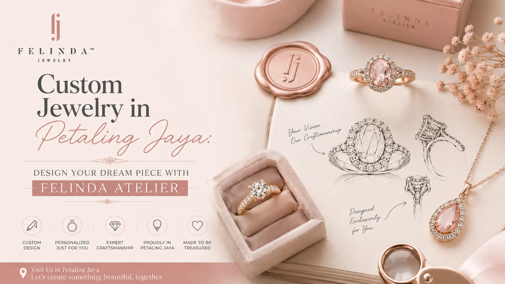 Custom Jewelry in Petaling Jaya: Design Your Dream Piece with Felinda Atelier