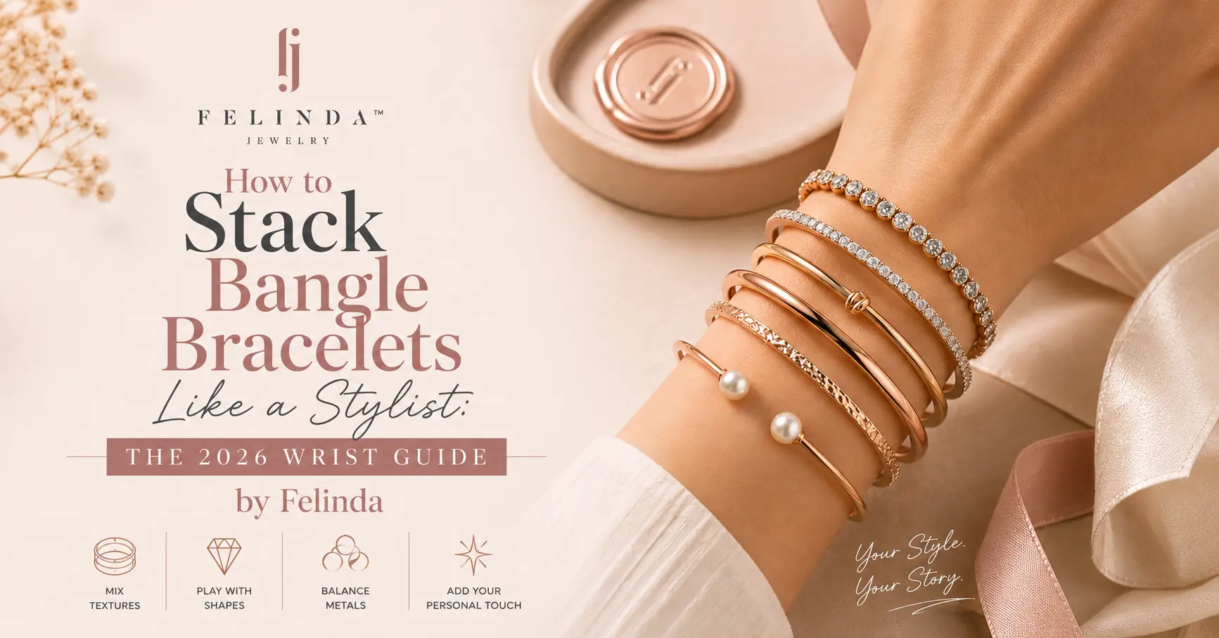 How to Stack Bangle Bracelets Like a Stylist: The 2026 Wrist Guide by Felinda