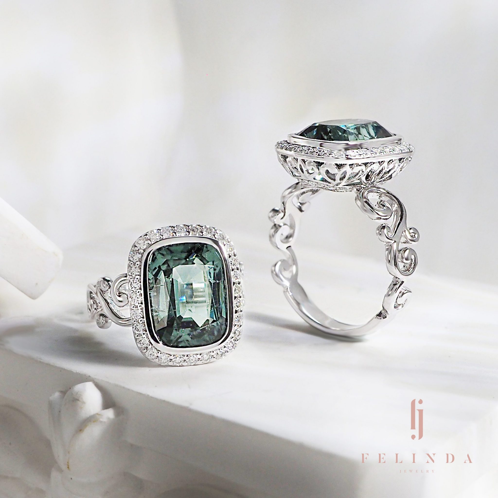 18K AIYANA - Felinda's Signature Ring (Tourmaline) 12