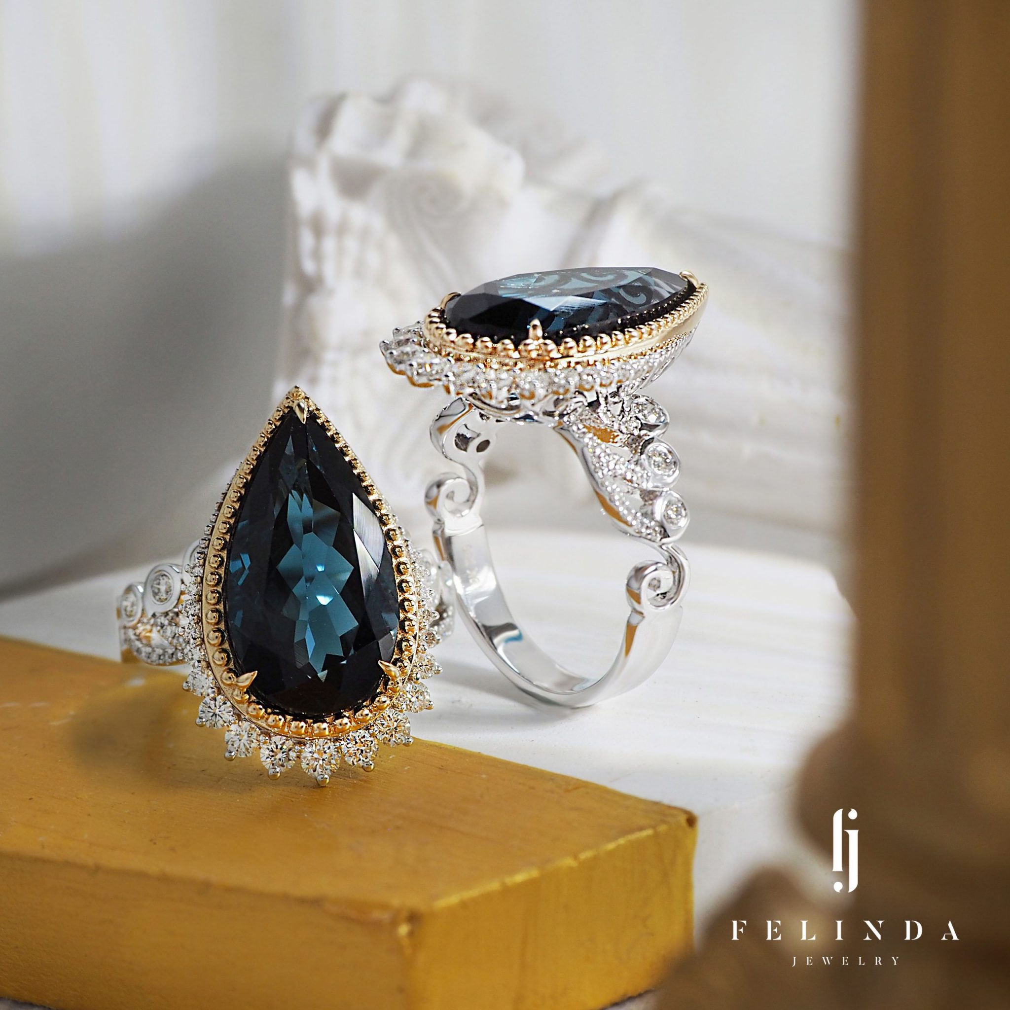 18K London Blue Topaz Ring